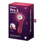 Satisfyer Pro 2 Gerao 3 Tecnologia de Ar Líquido Vinho Tinto