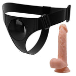 Pretty Love - Arness Briefs Arnês Universal Com Dildo Kevin 19 cm Natural