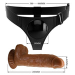 Pretty Love Arnês Cuecas Arnês Universal Com Dildo Micheal 20 Cm Preto