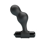 Mr Play -Plug Anal Vibrador de Silicone Preto