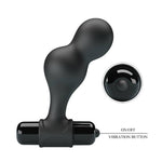 Mr Play -Plug Anal Vibrador de Silicone Preto