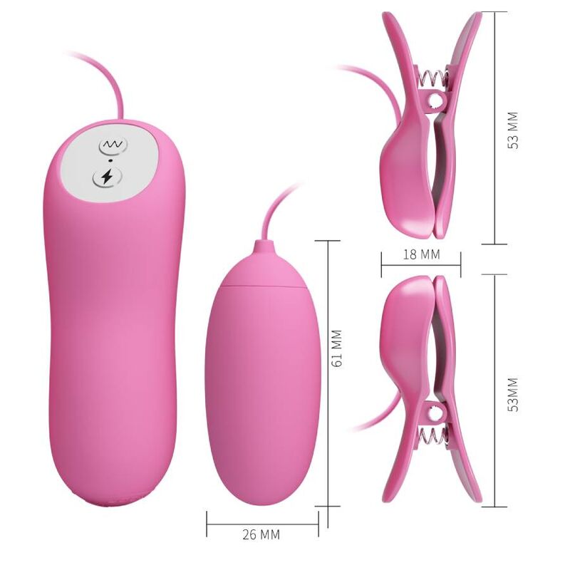 Pretty Love Pina Com Vibrao e Eletroshock Rosa