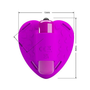 Pretty Love - Heartbeat Clitoris Massager 10 Modos de Vibração Roxo