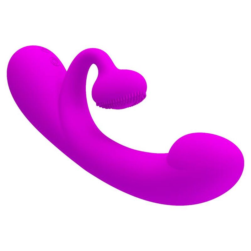Pretty Love Vibrador Sincero e Otador de Clitóris Silicone Roxo