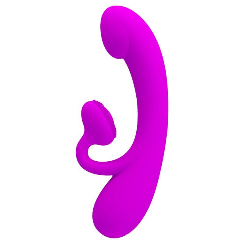 Pretty Love Vibrador Sincero e Otador de Clitóris Silicone Roxo