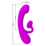 Pretty Love Vibrador Sincero e Otador de Clitóris Silicone Roxo