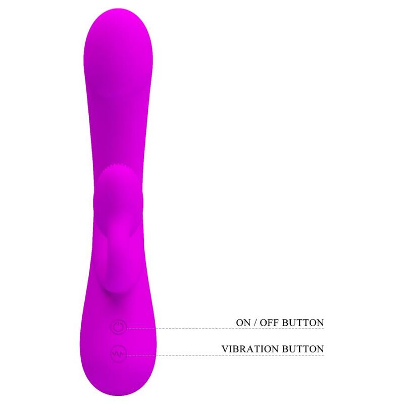 Pretty Love Vibrador Sincero e Otador de Clitóris Silicone Roxo