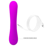 Pretty Love Vibrador Sincero e Otador de Clitóris Silicone Roxo