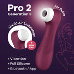 Satisfyer Pro 2 Generación 3 Vinho Tinto Bluetooth e App