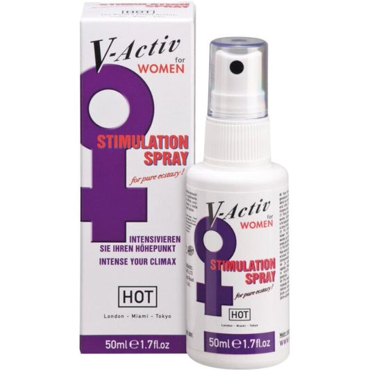 Hot V-activ Penis Power Spray Feminino 50ml