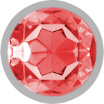 Intense -Plug Anal de Metal Com Cristal Vermelho Tamanho M