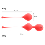 Intense - Pack Bolas Kegel Kendall Rojo