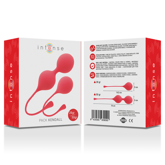 Intense - Pack Bolas Kegel Kendall Vermelho