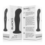 Black&Silver - SeanPlug Anal Premium Silicone Preto