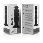 Black&Silver -Plug Anal de Silicone Scott Premium Preto