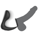Black&Silver - Massager Anal Com Controle Remoto Silicone Recarregvel Preto