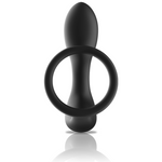Black&Silver - Massager Anal Com Controle Remoto Silicone Recarregvel Preto