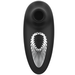 Black&Silver - Drake Deluxe Sucking Vibe Silicone Recarregável Preto