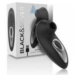 Black&Silver - Drake Deluxe Sucking Vibe Silicone Recarregável Preto