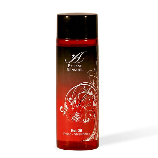 Extase Sensual - Óleo Estimulante de Calor de Morango 100 ml