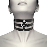 Coquette Chic Desire - Gargantilha de Couro Vegano Estilo Fetish