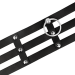 Coquette Chic Desire - Gargantilha de Couro Vegano Estilo Fetish