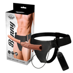 Arnés de sujeción Rnes Hollow Benny con vibrador 15 cm -o- 4.5 cm