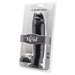 Dildo Realista de 25,5 Cm con Bolas Negro