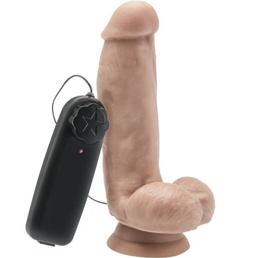 Dildo Realista 12 cm Con Bolas Vibrador Piel
