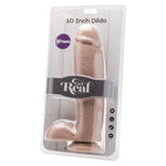 Get Real Dildo 25,5 Cm Com Bolas Vibrador Pele