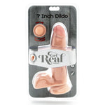 Get Real Dildo de Doble Densidad Piel de Testículos de 12 Cm