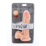 Get Real Dildo de Doble Densidad Piel de Testículos de 18 Cm