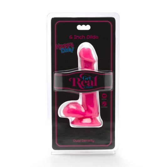 Get Real Happy Dicks Dildo 12 Cm Bolas Rosa