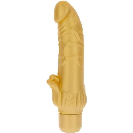 Get Real Gold Dicker Stim Vibrador Ouro
