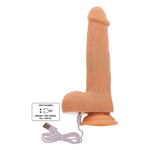 Get Real Contas Rotativas Vibrando Pele Dildo