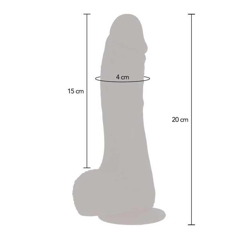 Get Real Pele Vibr Dildo Rotativa para Cima e para Baixo