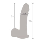 Get Real Pele de Dildo de Confiana de Pulso Magnético
