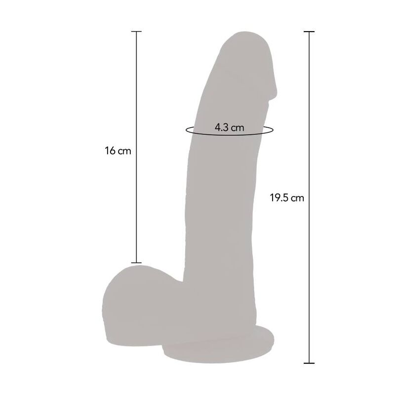 Get Real Pele de Dildo de Confiana de Pulso Magnético