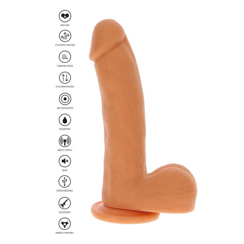 Get Real Pele de Dildo de Confiana de Pulso Magnético