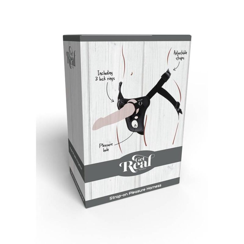 Get Real Arnês de Prazer Strap-on Preto