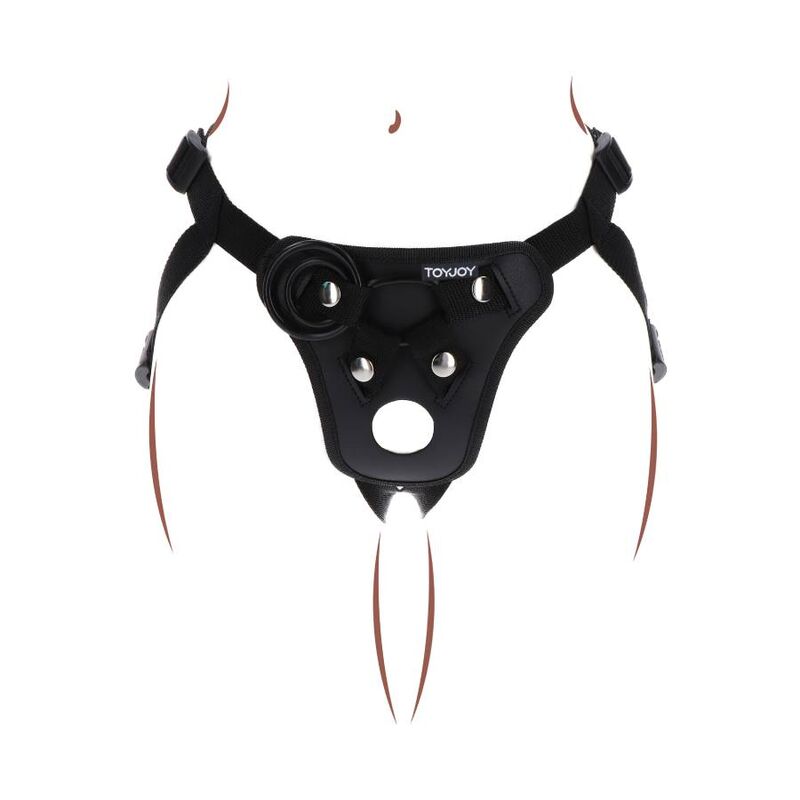 Get Real Arnês de Prazer Strap-on Preto