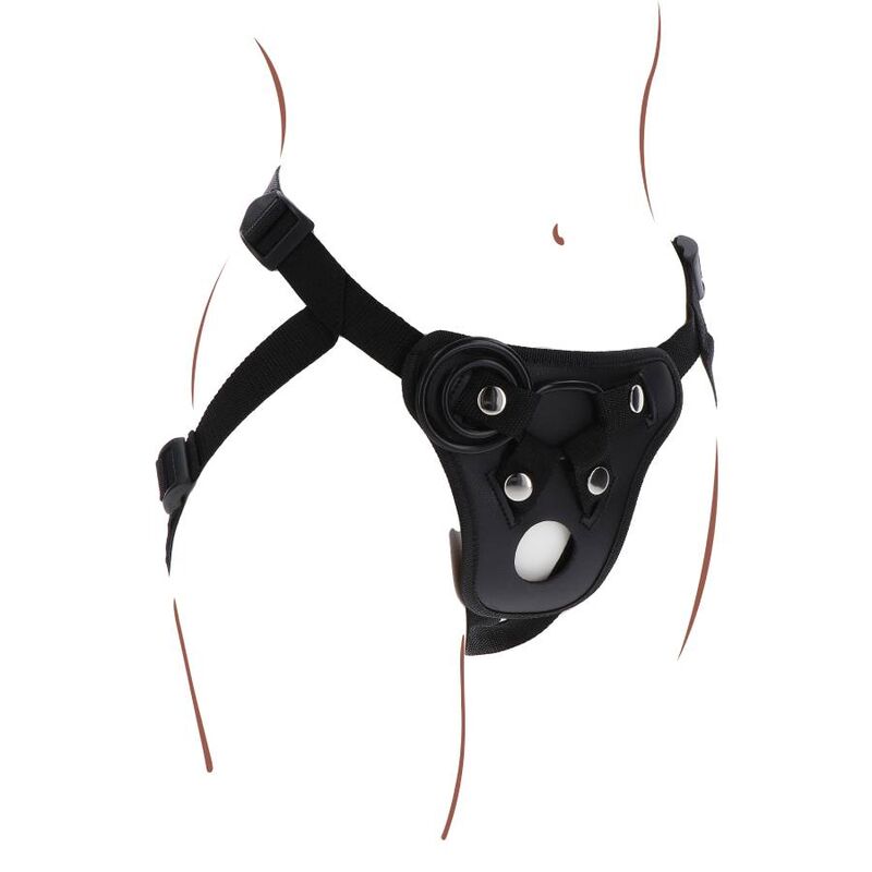 Get Real Arnês de Prazer Strap-on Preto
