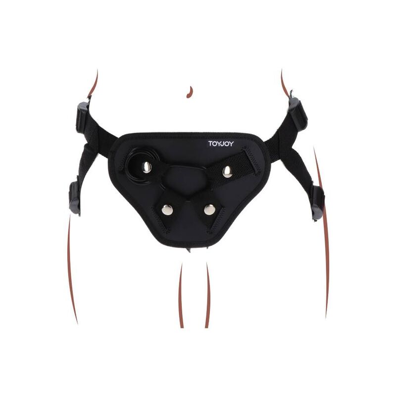 Get Real Strap-on Deluxe Látigo Negro