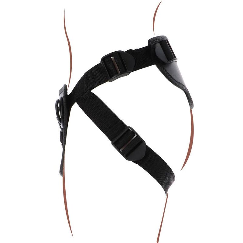Get Real Strap-on Deluxe Látigo Negro