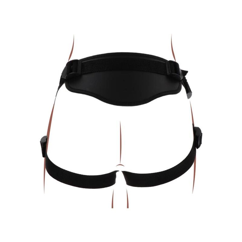 Get Real Strap-on Deluxe Látigo Negro