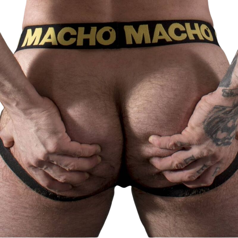 Macho Mx25ac Jock Couro Amarelo Xl