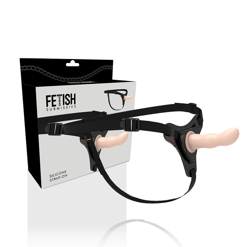 Fetish Submissive Harness Flesh Silicone G-spot 12,5 Cm