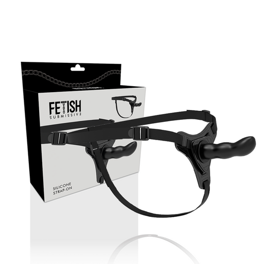 Arnés Fetish Sumisa Silicona Negro G-spot 16 Cm