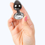 Secretplay -Plug Anal de Gunmetal Tamanho Pequeno 7 cm