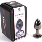 Secretplay -Plug Anal de Gunmetal Tamanho Pequeno 7 cm